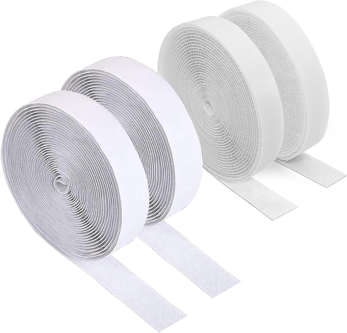 Dubbelzijdige sterke tape, 10 m x 20 mm, ideaal voor naaien, bevestigen van vloerkleden en insectenhorren, perfect voor DIY-projecten, wit