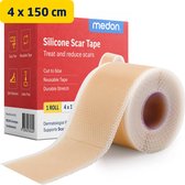 MEDON Siliconen Litteken Pleister 4 x 150 cm - Silicone Scar Tape - Ook als Face Tape - Littekenvervager op Rol bij Littekens en Striae - Op Maat Knipbaar en Herbruikbaar