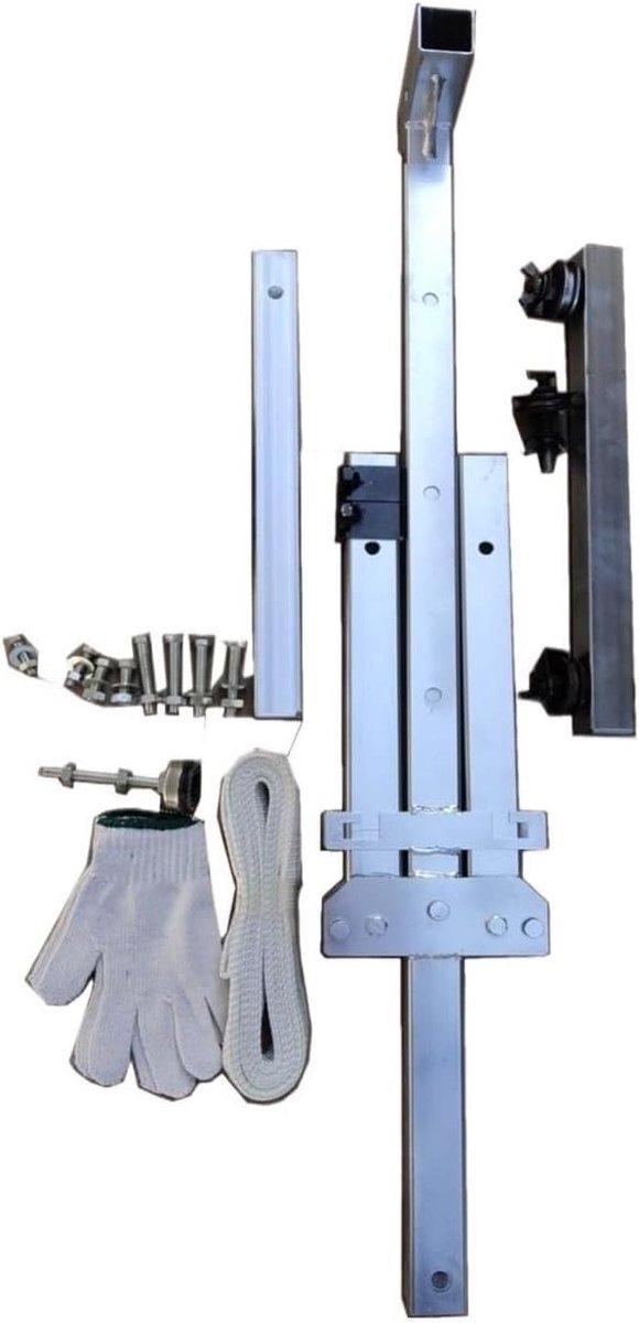 Handmatige Lier - Hefgereedschap - Buitenunit Installatie - Opvouwbaar Ontwerp - 5 pk - Zilver