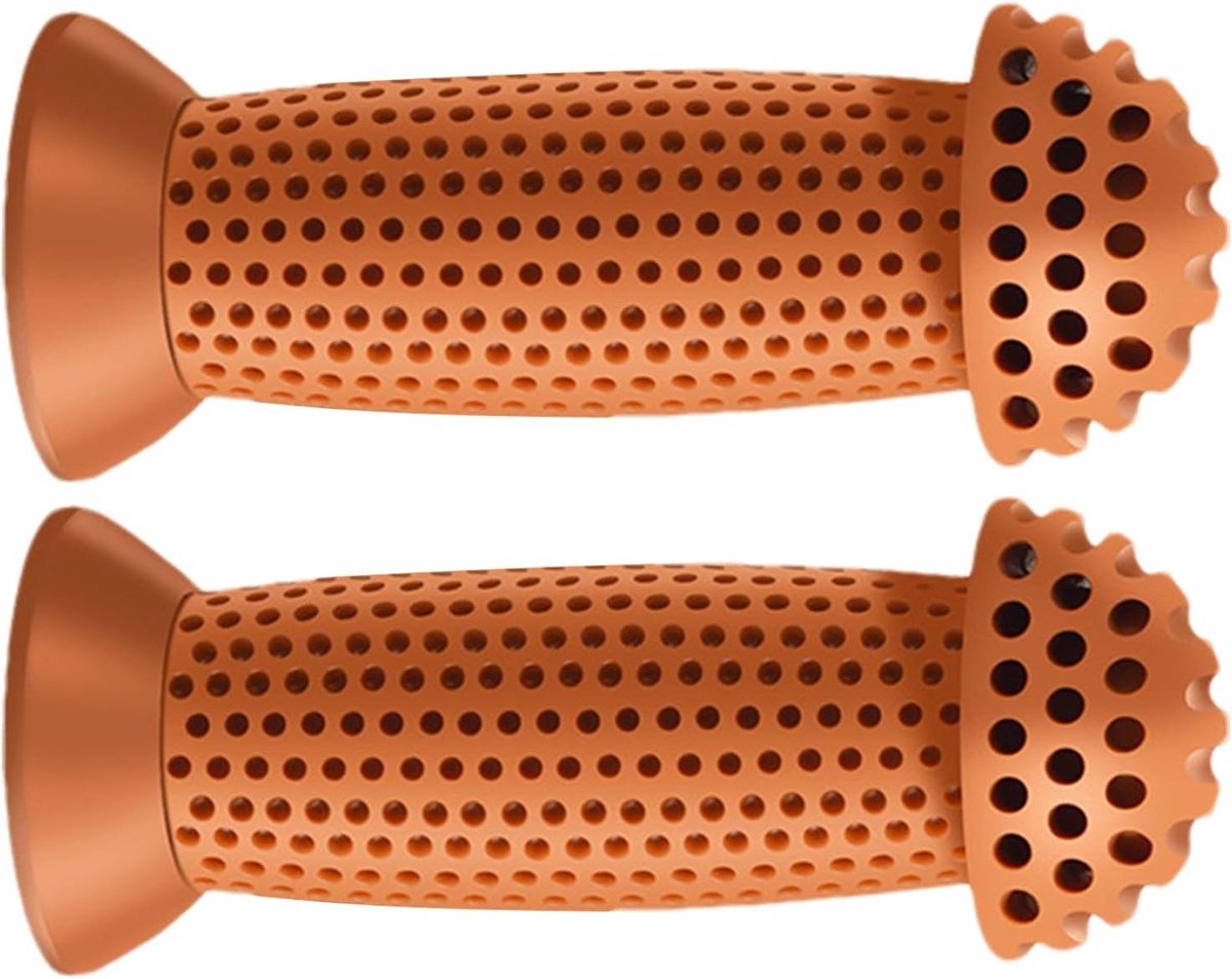 Stuurgrepen Kinderen - Antislip Stang - Veilig Fietsen - Gestructureerd Ontwerp - 2 stuks - Bruin