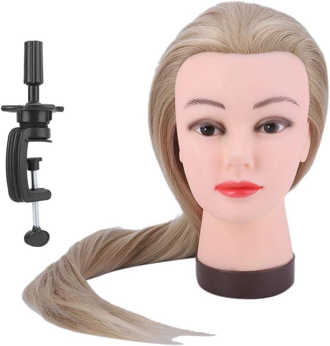 Realistisch Trainingshoofd Haar Knippen & Stylen - Mannequin Hoofd voor Kappersopleiding