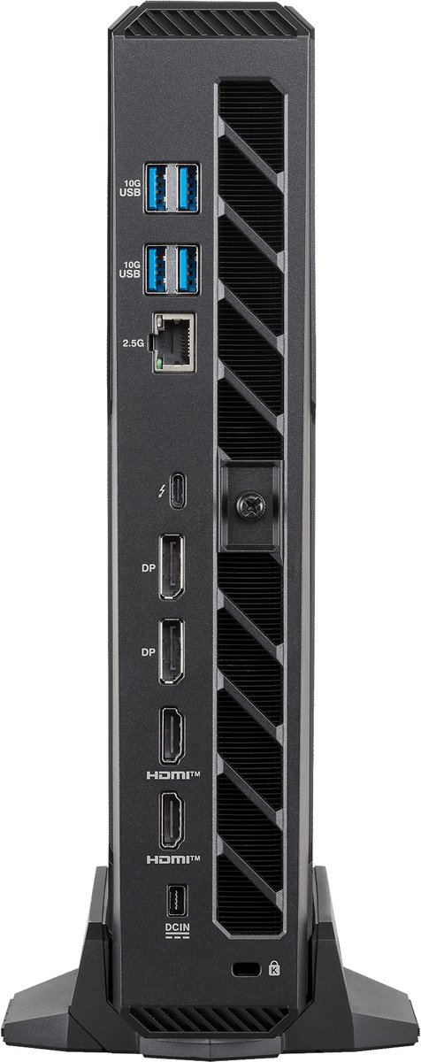 ASUS ROG NUC RNUC15JNK9X28AA2 - Mini-PC - Intel Core Ultra 9 275HX - NVIDIA GeForce RTX 5080 - 32 GB DDR5 - 2 TB SSD - Wi-Fi 7 - Windows 11 Home - Zwart thumbnail 8