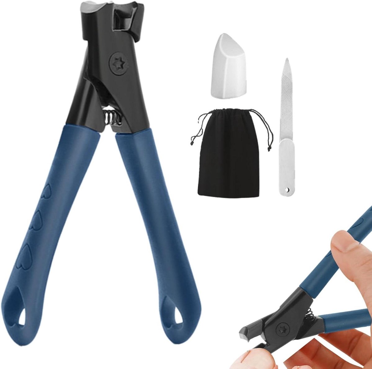 Nagelknipper - Nagelschaar Knijper - Nagelverzorging - Spatbescherming - 55 cm - Zilver