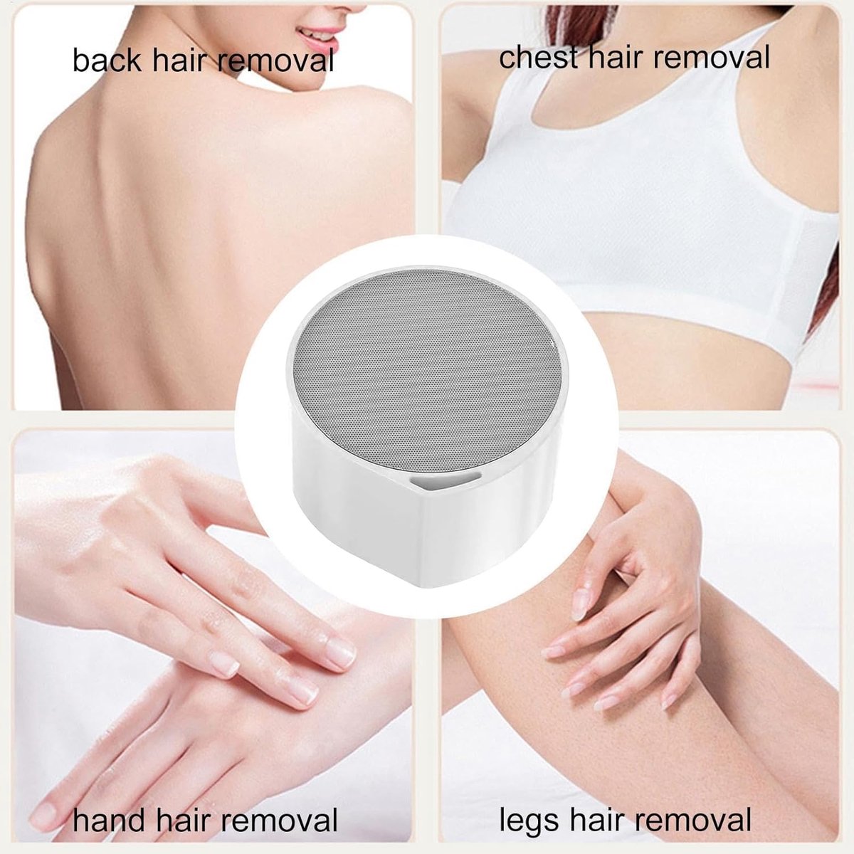 Kristallen Haar Gum - Ontharingsapparaat Epilator - Huidverzorging Thuis - Zonder Irritatie - 70 g - Wit thumbnail 3