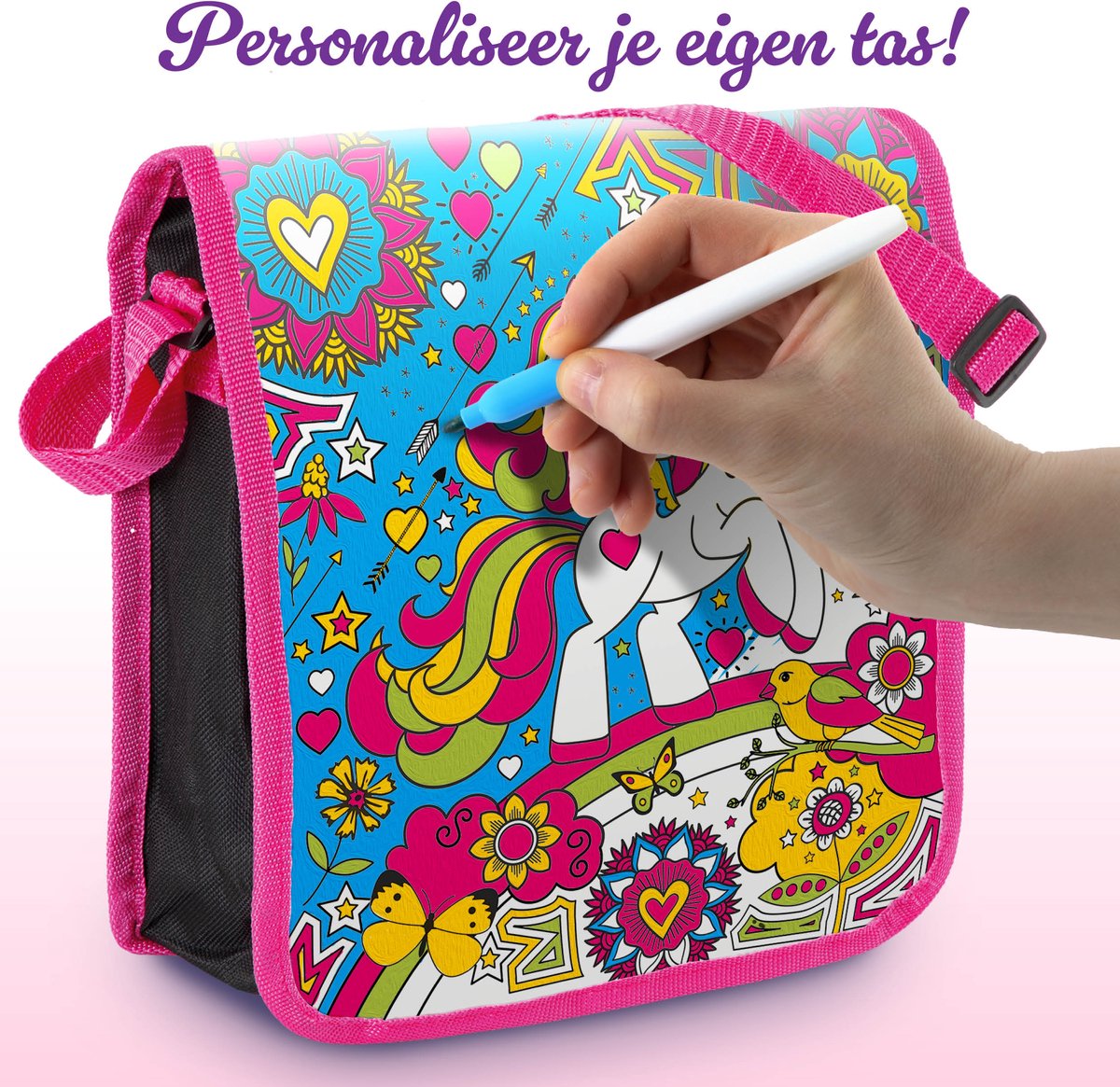 Unicorn Tas Kleuren - Unicorn Knutselpakketten voor Kinderen - Tekenpakketten voor Meisjes - Creatief Speelgoed Voor Meisjes Vanaf 6 Jaar - Magisch Unicorn Knutselset Cadeau - Joya Creative — afbeelding 4