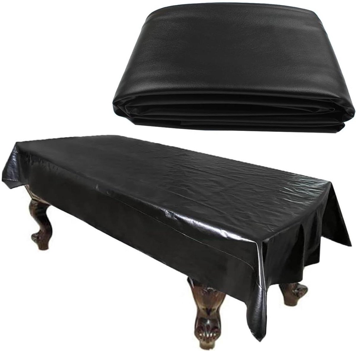 Pooltafel Stofkap - Biljart Tafelhoes - Tafel Beschermen - Volledige Bescherming - 8FT: 254x142x20cm - Zwart