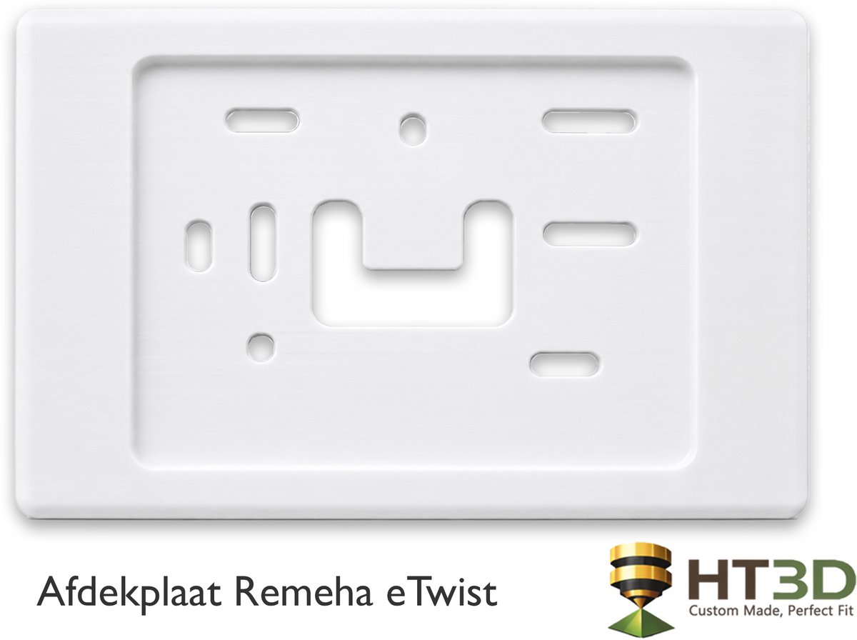 Afdekplaat Remeha eTwist - Wit -Remeha eTwist Thermostaat - Kamerthermostaat - Thermostaat - Muurplaat - Afdekraam - Grondplaat - Houder - HT3D
