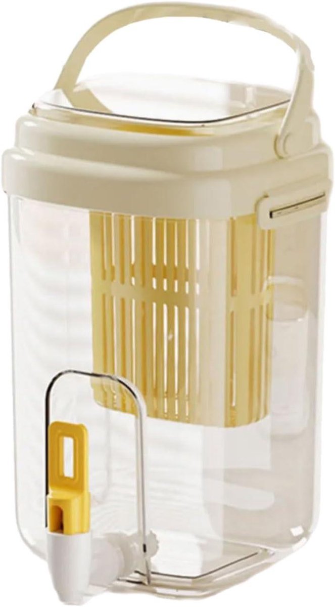 Drank Dispenser Met Tap - Waterkan Koelkast Cocktail Container - Dranken Serveren - Lekvrij Ontwerp