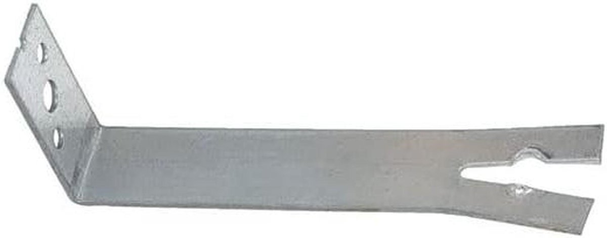 Frame Kramp - Kozijnanker L-vormig - Kozijnen Bevestigen - Gegalvaniseerd Staal - 100x50 mm - Zilver