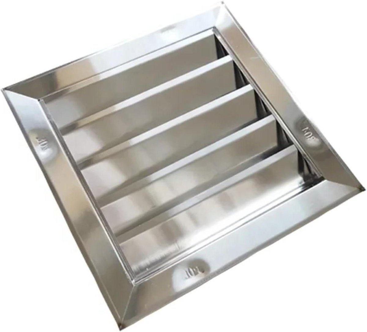 Ventilatierooster RVS - Afvoer Ventilatiedeksel - Luchtstroom Verbeteren - Roestvrij Staal - 30 cm - Zilver