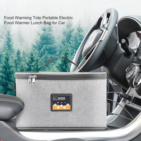 Elektrische Voedselwarmer - Verwarmde Lunchtas - Warme Maaltijden Onderweg - Snelle Opwarming - 30 x 15 x 16 cm - Standaard — afbeelding 3