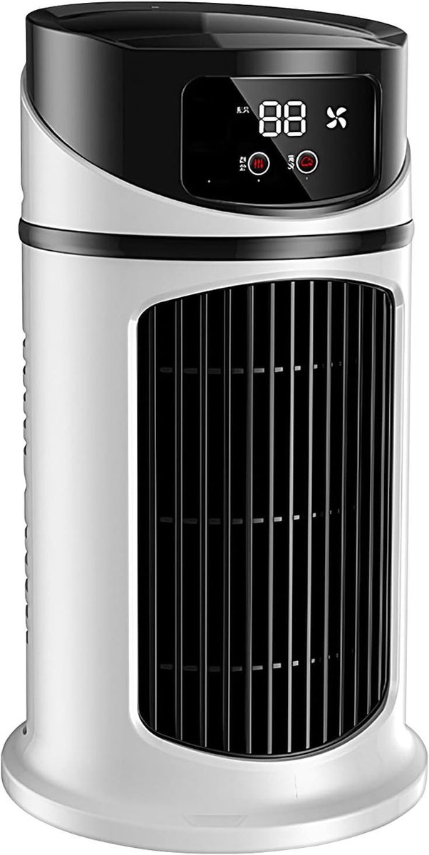 Tafelventilator USB - Mini ventilator Bureauventilator - Persoonlijke Koeling - Instelbare Snelheid - 24x15x15 cm - Wit