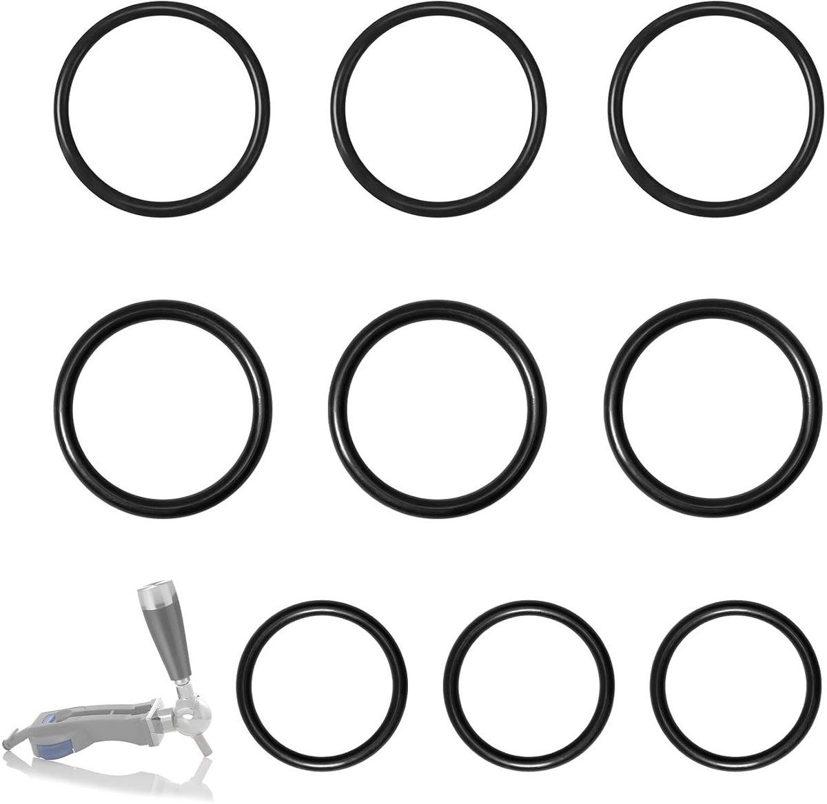 O-Ringen Set voor Perfecte Tapinstallaties - 9 Sealing Kits voor Philips HD3600, HD3610, HD3620, HD3720, Vervangingsonderdelen voor Tapinstallaties, Sealing Ringen voor Barrels