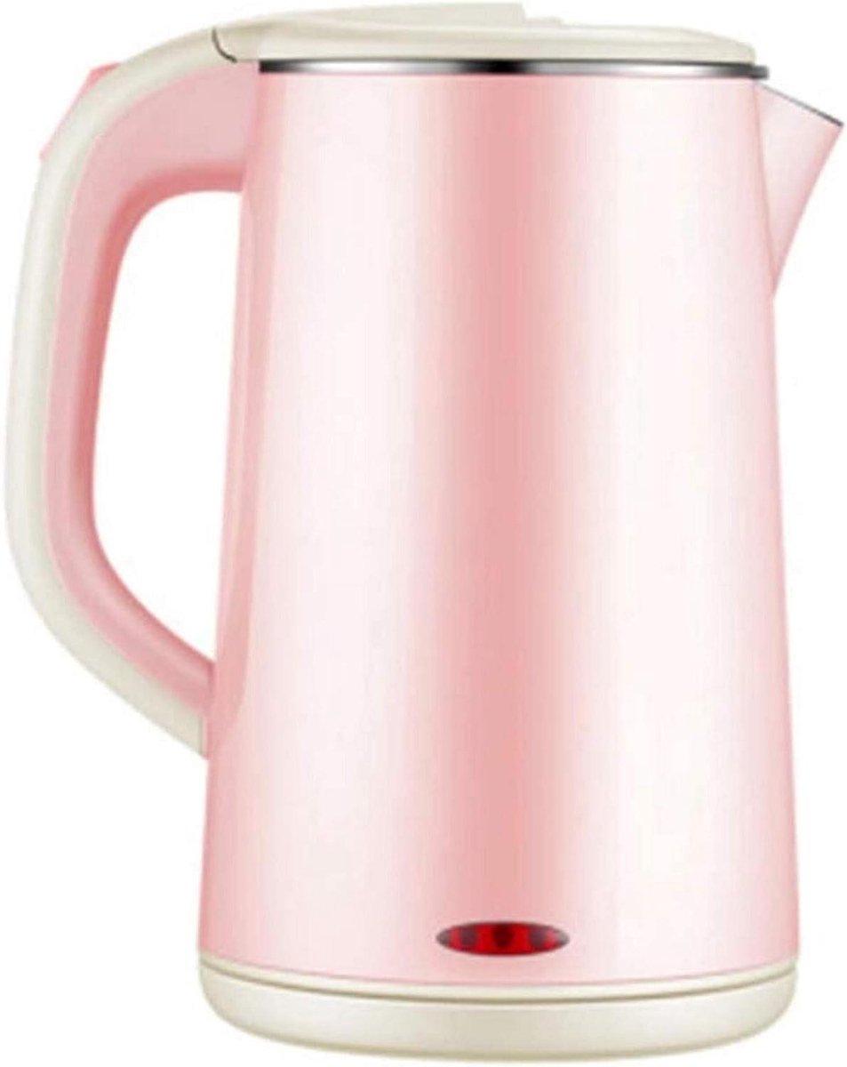 Elektrische Waterkoker - Theepot Snelkokend - Water Verwarmen - Dubbelwandige Isolatie - 1.8L - Roze