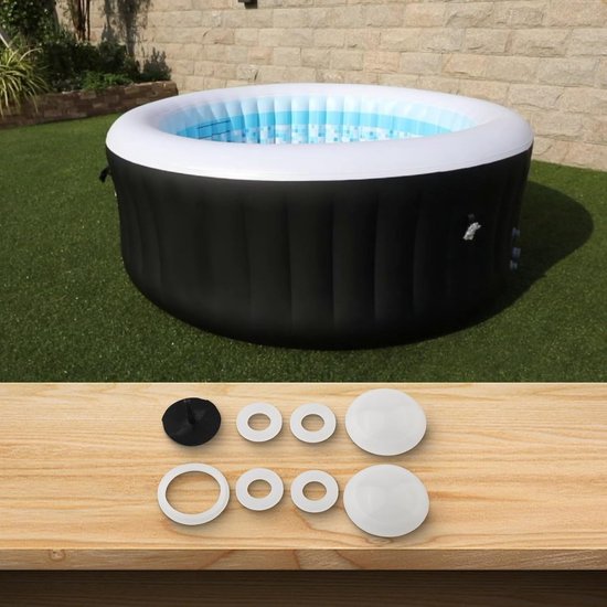 Spa Reparatiekit - Afdichtingsset Bubbler Lekken - Spa Onderhoud - Complete Afdichtingen Set - 10x10x10 mm - Zwart — afbeelding 2