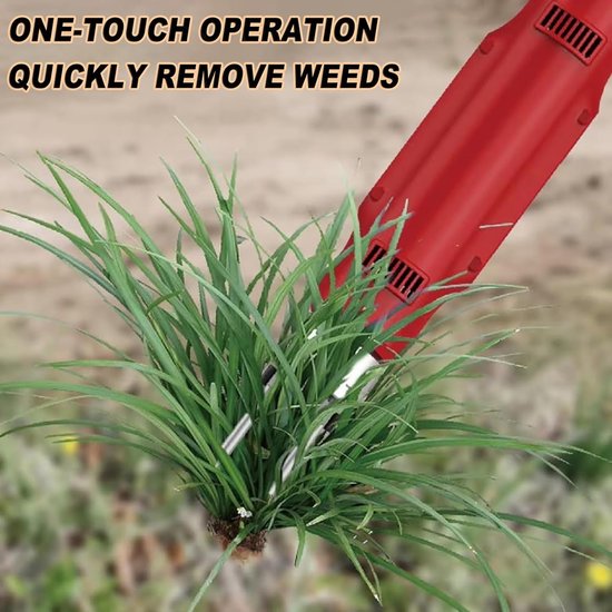 Elektrische Weed Remover - Staande Onkruidsteker - Onkruid Verwijderen - Met Batterij en 3 Stalen Klauwen - 30 cm Breed — afbeelding 2