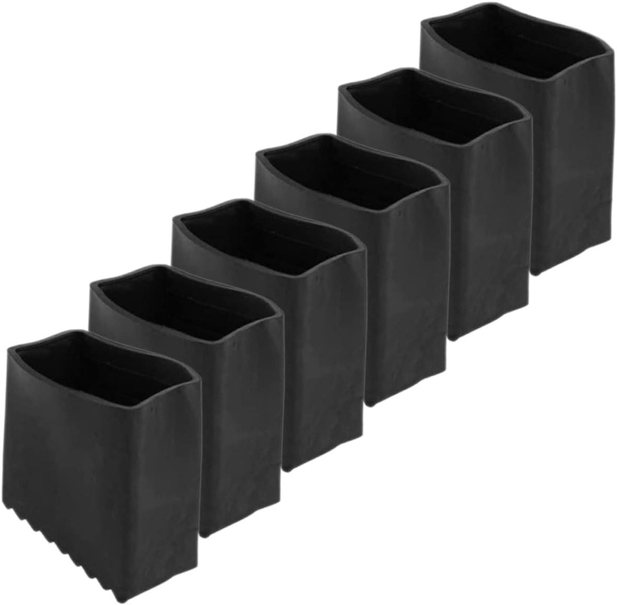 Laddervoeten - Ladderbeschermers Ladderpads - Vloer Beschermen - Antislip Rubber - 4x4x3 cm - Zwart