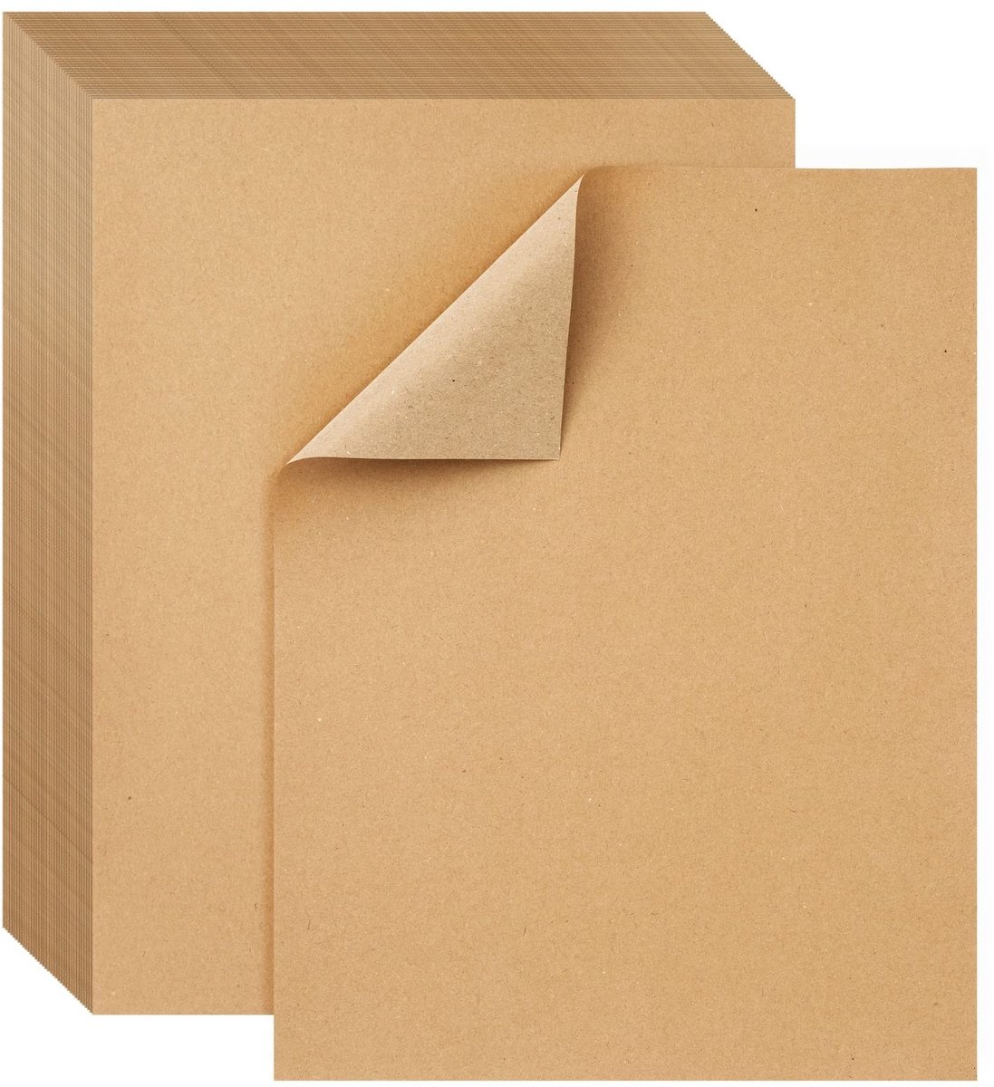 Dailygoody - Kraft briefpapier - 200 vellen - Perfect voor kaarten en uitnodigingen - 8,5 x 11 inch - Stevig maar lichtgewicht papier - Ideaal voor cr...