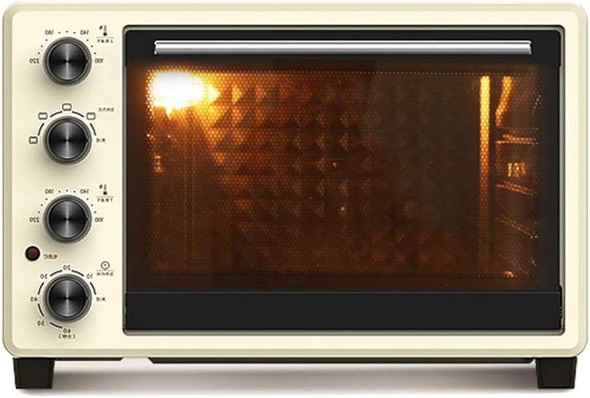Elektrische Mini Oven - Broodbakmachine Keukenoven - Thuis Bakken - Onafhankelijke Temperatuurregeling - 32 Liter - rood