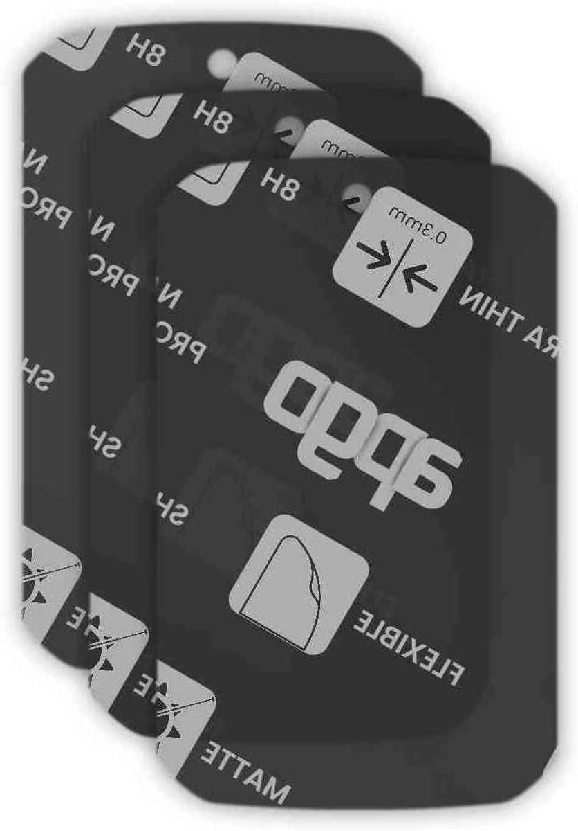 Hybride Beschermglas - Flexibel Nano Glas - Scherm Beschermen - Matte Afwerking - 3 Stuks - Mat