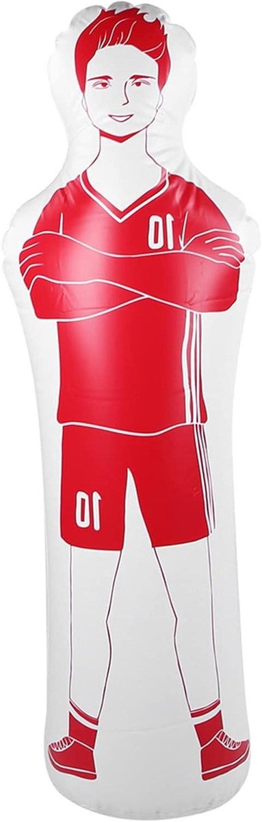 Voetbal Trainingsdummy - Bokszak Opblaasbaar - Voetbaltraining - Zelfoprichtend - 40x160cm - Blauw