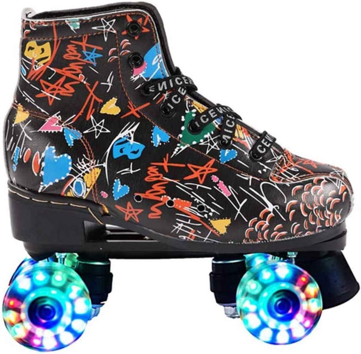 Quad Rolschaatsen Dubbele Rij Schaatsen Outdoor Skaten PU Wielen Met ABEC 7