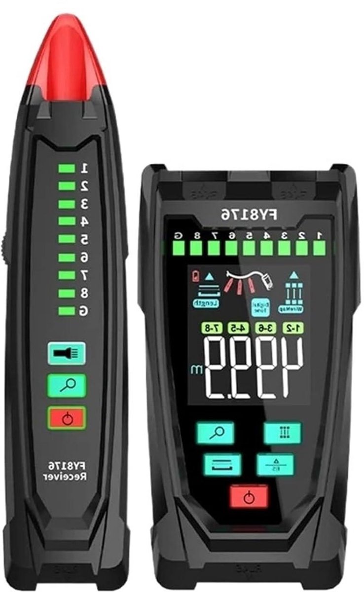 Netwerkkabeltester - Kabelzoeker POE - Netwerkproblemen Oplossen - Hoge Precisie Testen - Compact Ontwerp - One Color