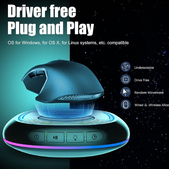 Muis Mover Jiggler - Automatische Muis Beweging Simulator - Laptop Actief Houden - Verstelbare Timer — afbeelding 2