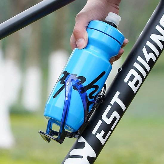 Fietsbidonhouder - Flessenhouder Fiets - Fles Vervoeren - Lichtgewicht PC Materiaal - 132 x 70 x 70 mm - Blauw — afbeelding 2