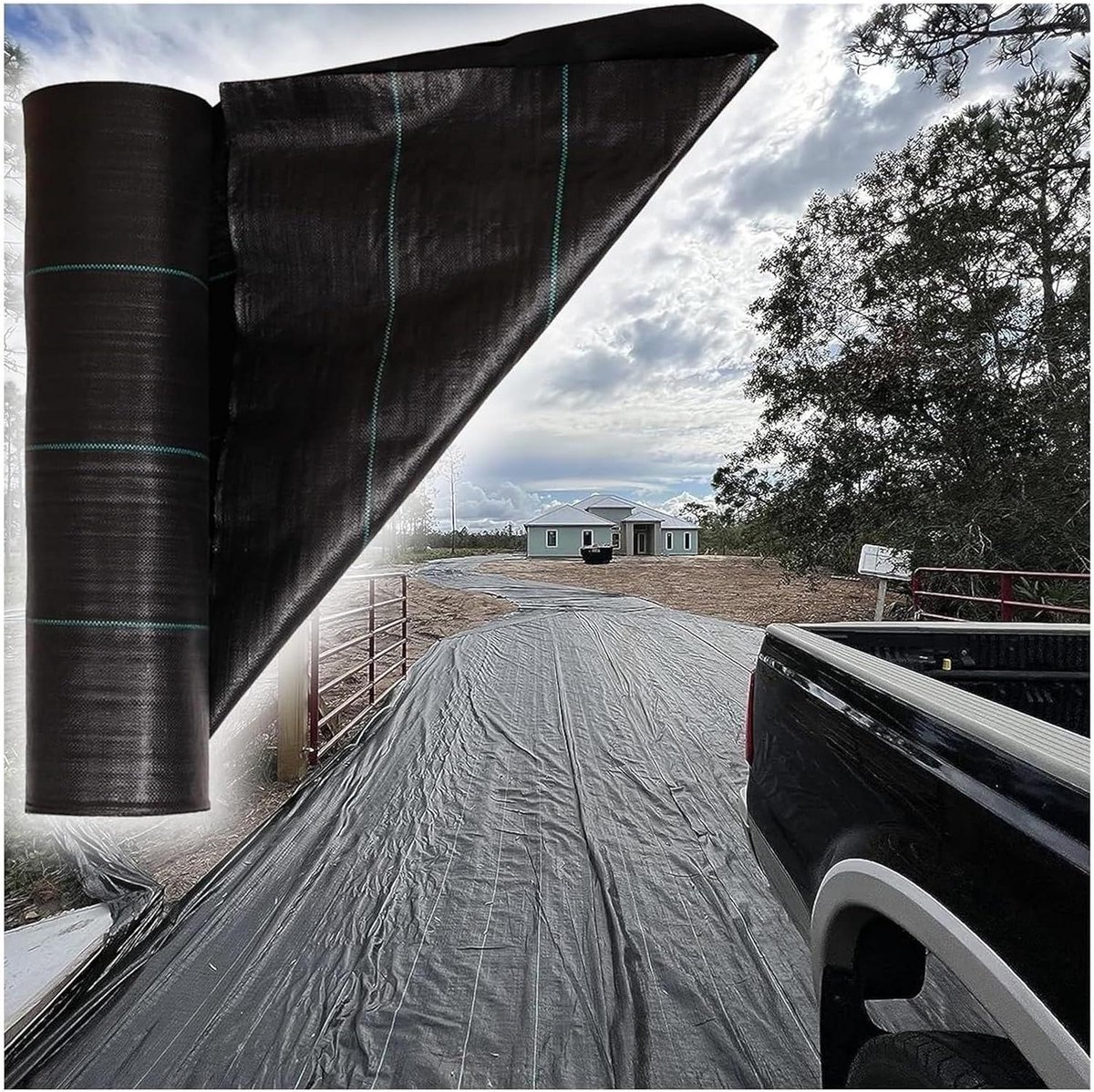 Anti Worteldoek - Weg met onkruid - Onkruid weren - Waterdoorlatend - 0.4 x 140 meter - Zwart