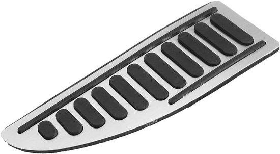Pedaal Cover - Voetsteun Pad - Auto Interieur - Antislip Oppervlak - 23.5 x 9 cm - Chroom Zwart — afbeelding 2