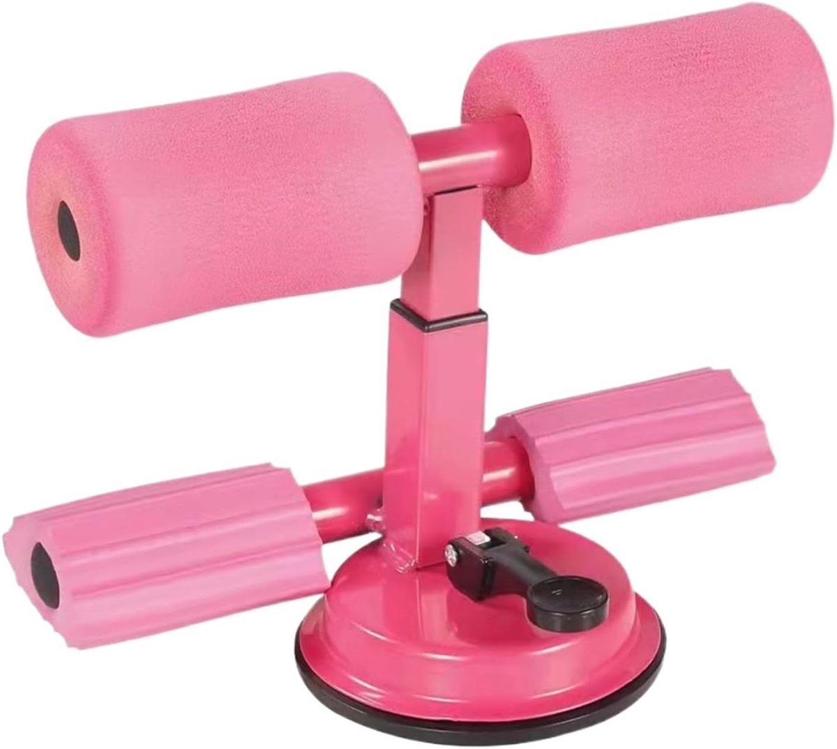 Zit-up Bar - Buiktrainer Hulp - Core Training - Sterke Zuignap - 26x16cm - Roze