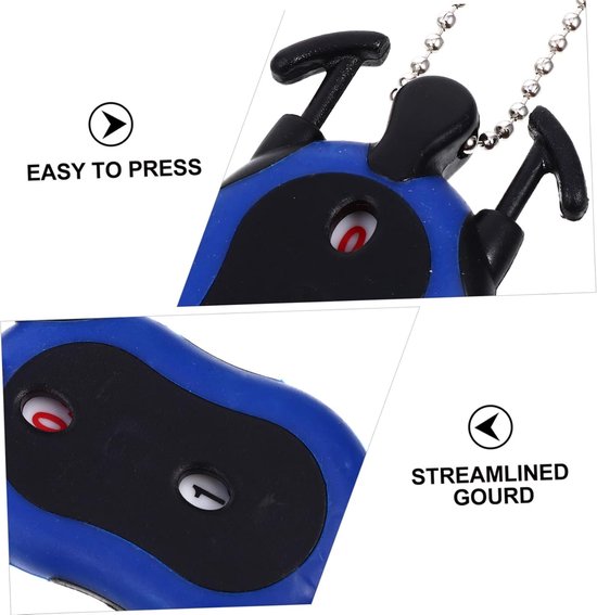 Score Clicker - Slag Tellers - Golf Score Bijhouden - Voor Twee Spelers - 3 Stuks - Blauw — afbeelding 4