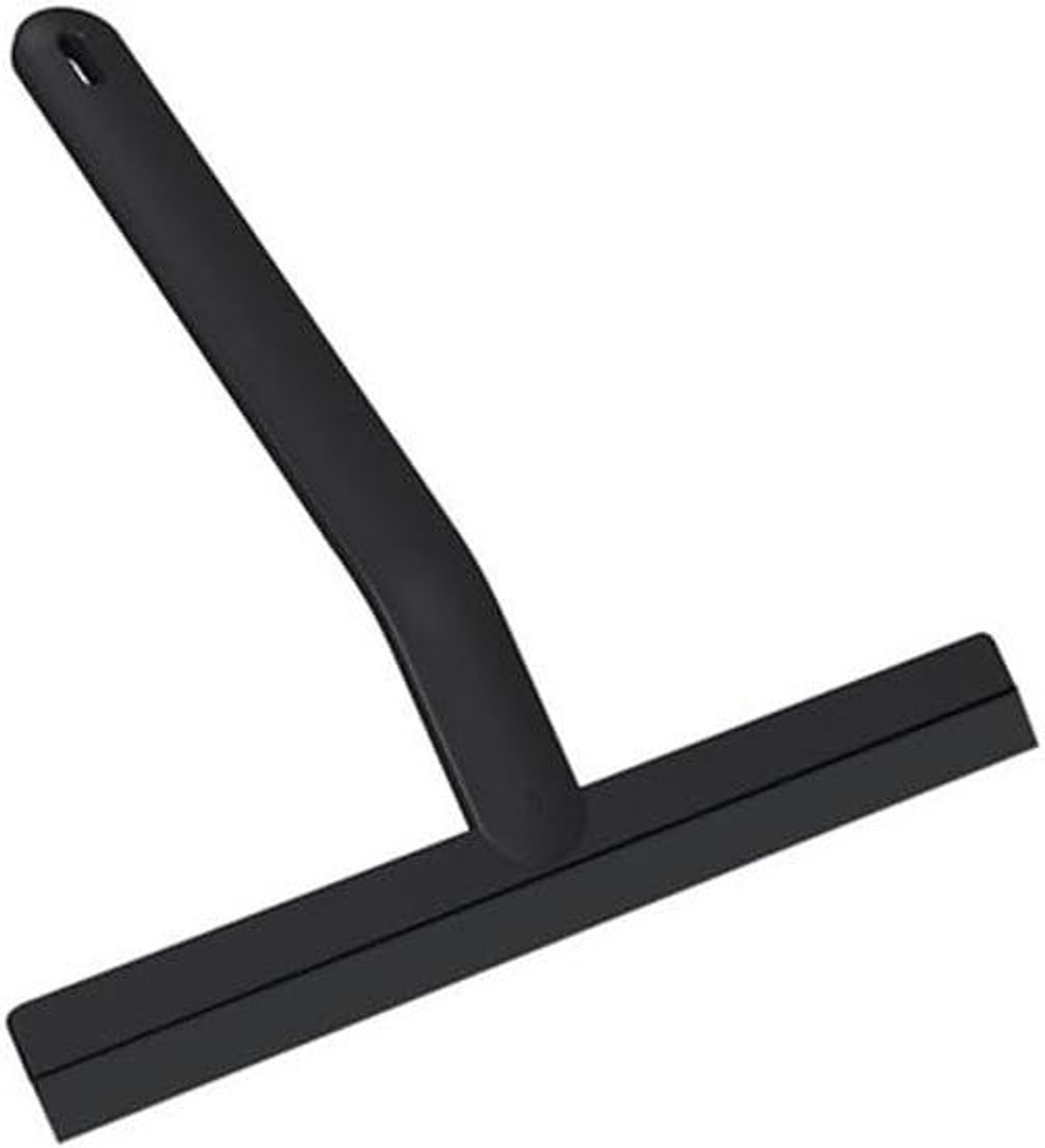 Douchewisser Raamwisser - Siliconen Schraper - Glas Reinigen - Antislip Handvat - 25x25cm - Zwart
