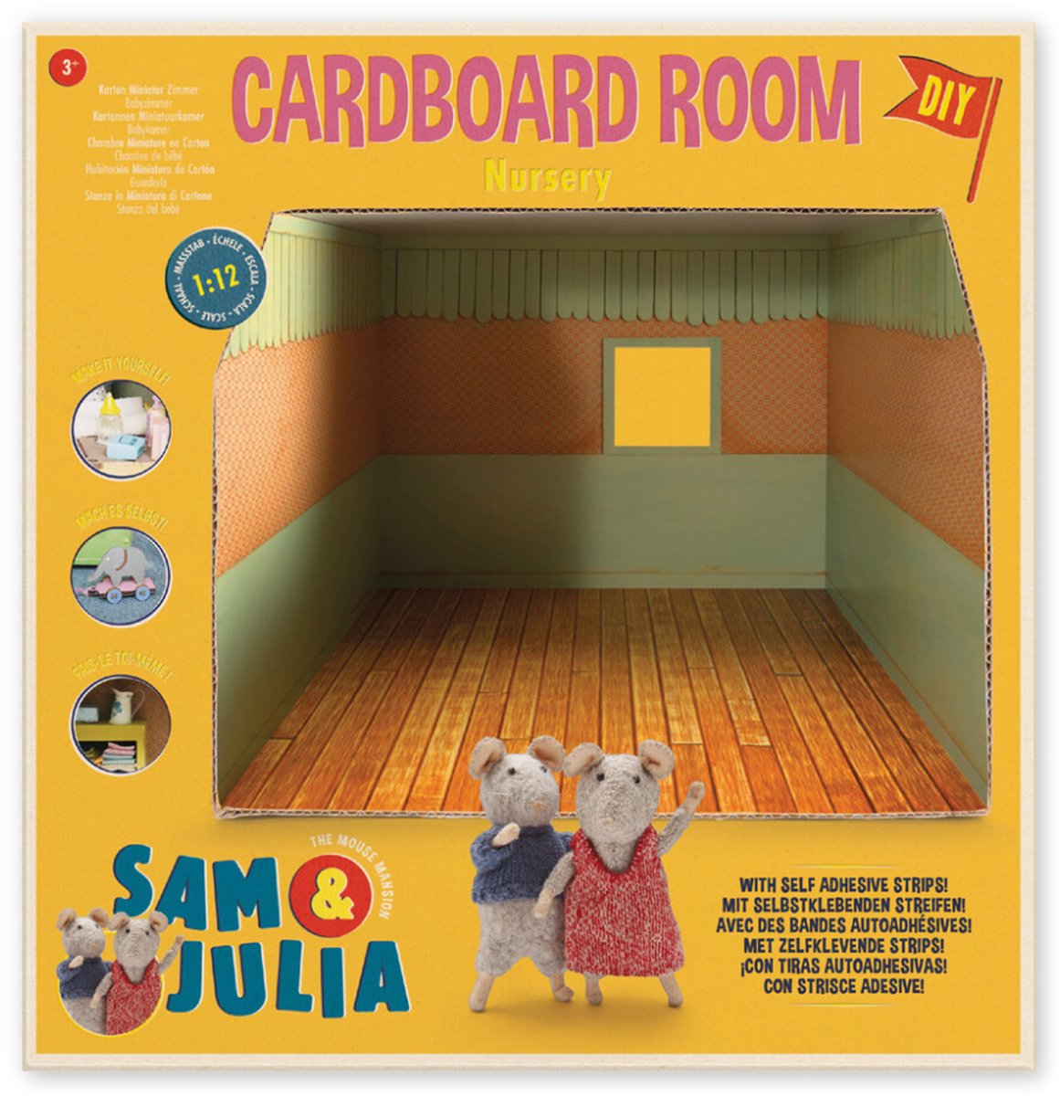 Het Muizenhuis speelgoed babkamer - kartonnen speelset voor kinderen.