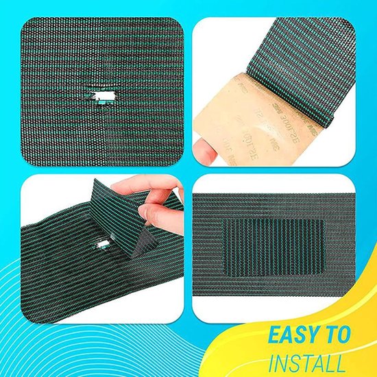 Zwembad reparatieset - Reparatie patch - Waterpret behouden - Scheurvast gaasweefsel - 3 stuks - Grijs — afbeelding 5