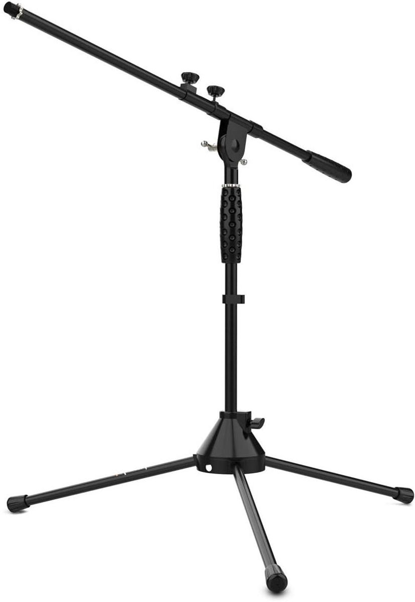 Microfoonstandaard - Tafelhouder - Instrumenten Opnemen - In hoogte verstelbaar - 81 cm - Zwart