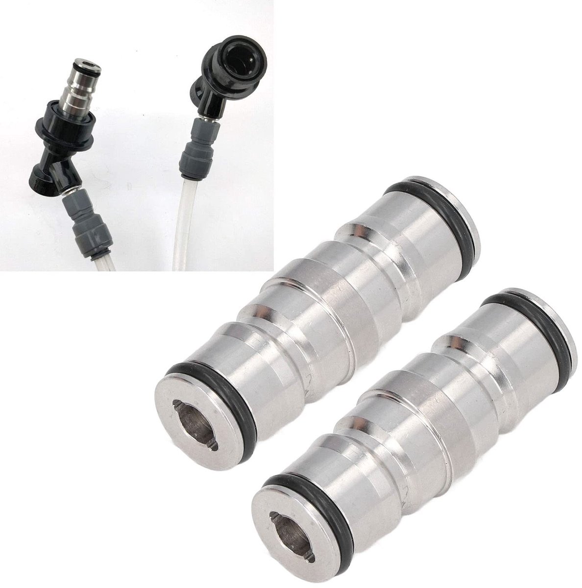 Dailygoody - Ball Lock Post - Roestvrijstalen Connector - 2 Stuks - Homebrew Biervat - Snel en Efficiënt - Geschikt voor Thuisbrouwers - Compact Formaa