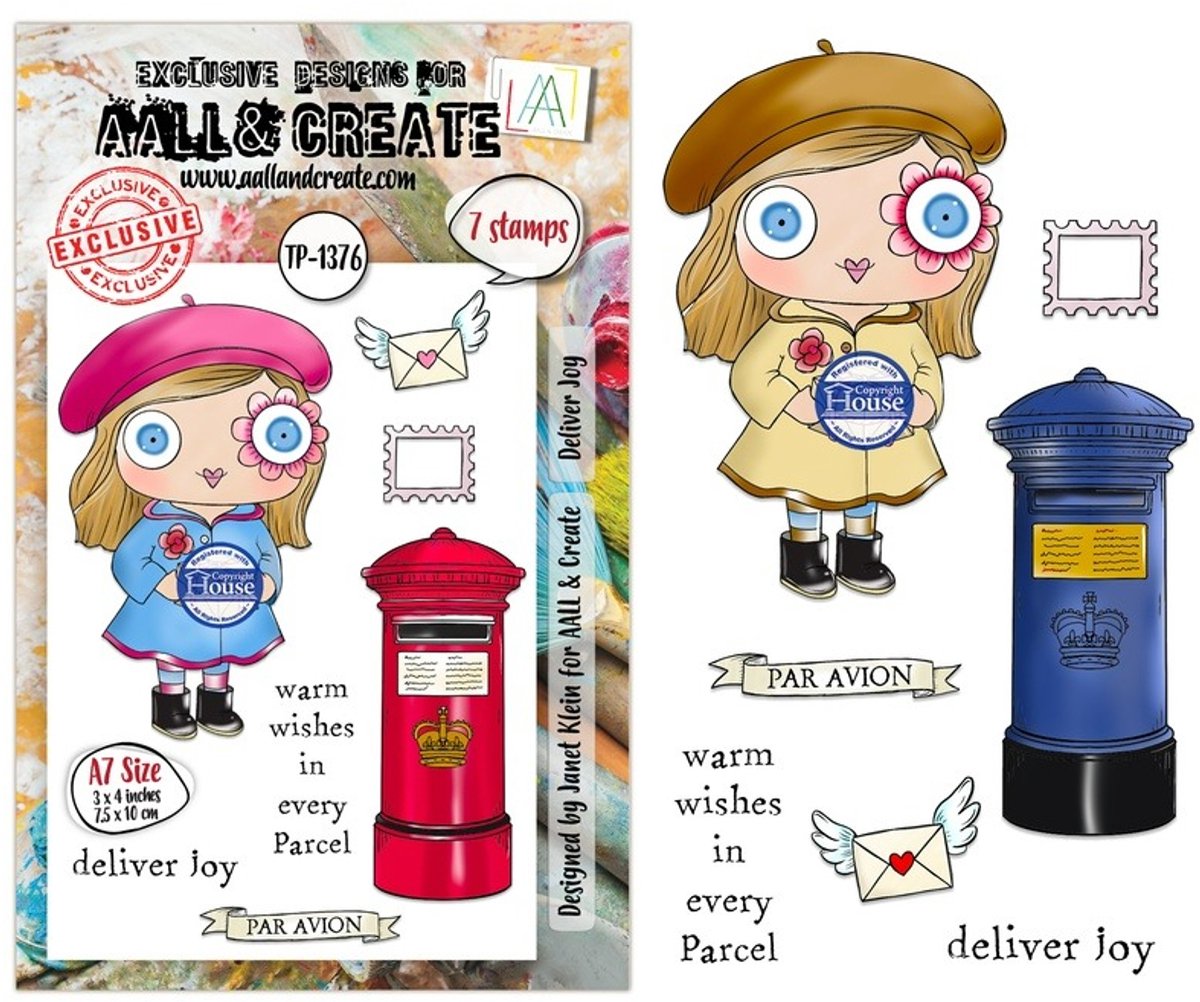 Aall & Create clearstamps A7 - Deliver joy
