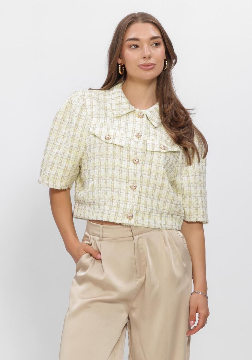 Studio Amaya Noor Jacket Jassen Dames - Zomerjas - Geel - Maat L