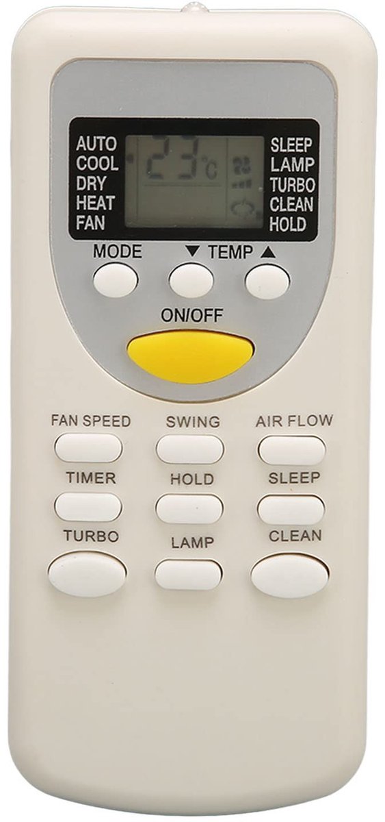 Dailygoody - Universele Airconditioner-afstandsbediening - Vervangende AC-afstandsbediening - Handig in gebruik - Compatibel met ZH JT 03 - Geschikt v