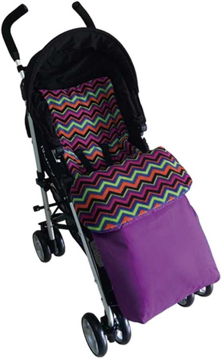 Baby Voetenzak - Kinderwagen zak - Warmte buiten - Waterdicht fleece - 94 x 43 cm - Paars