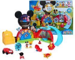 Disney Mickey Mouse - Deluxe Clubhouse Playset - Interactief Speelhuis met Licht & Geluid - Inclusief Figuren & Accessoires