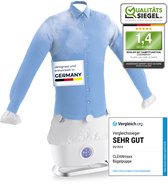 CLEANmaxx automatische kleding stomer met stoomfunctie | Innovatieve strijker voor overhemden en blouses, strijkautomaat | Zachter dan wasdrogers en strijkijzers, 2 programma's, touchdisplay