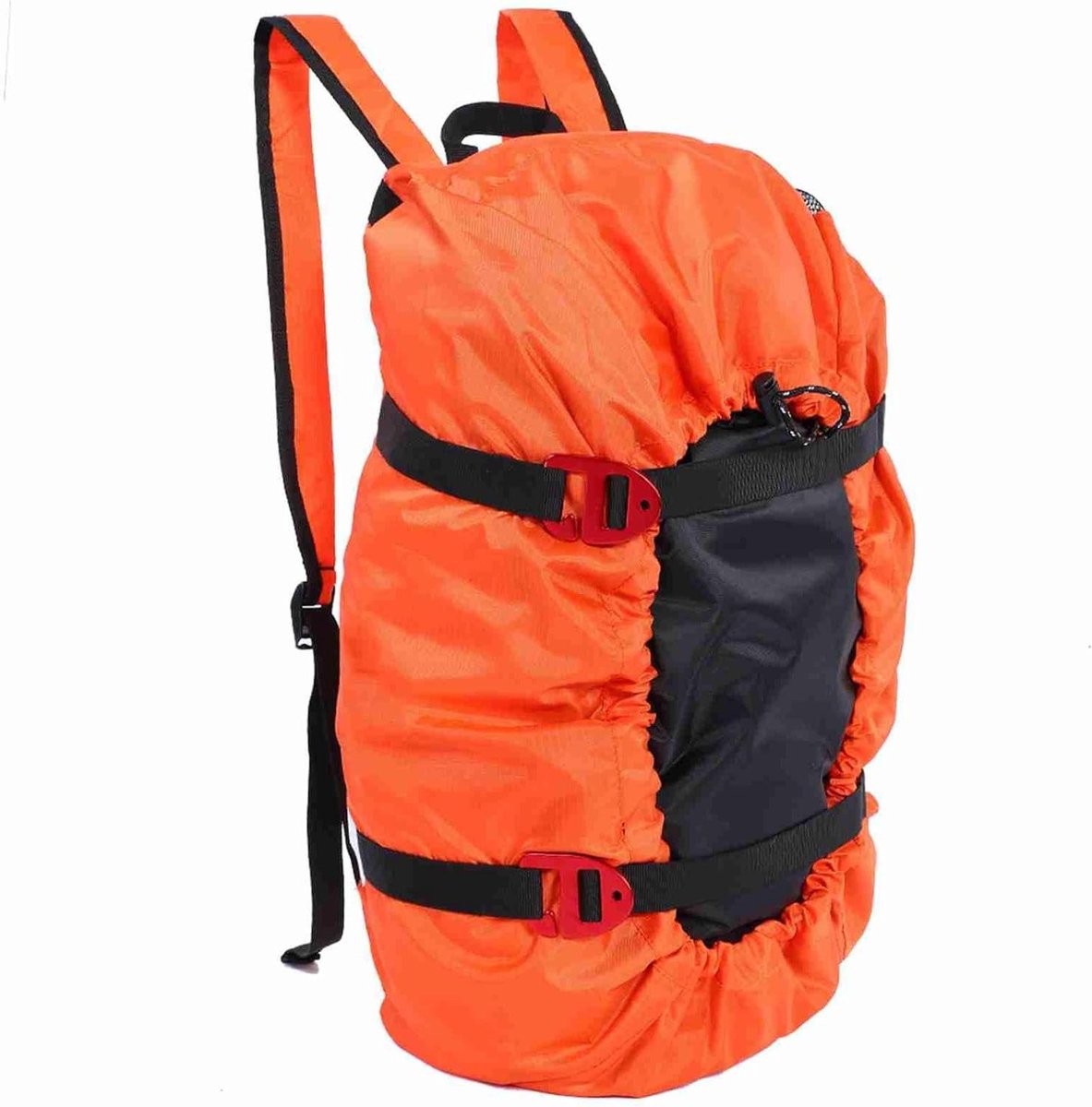 Klimtouw Tas - Opbergtas Outdoor - Buiten Avonturen - Opvouwbaar Tarp Ontwerp - 144 x 106 cm - Oranje