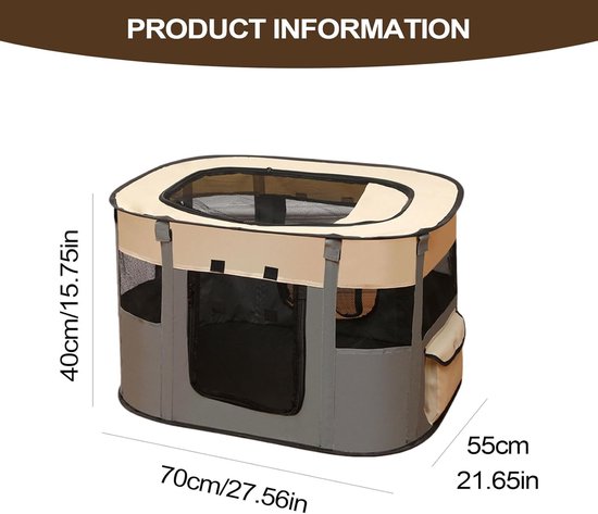 Kitten Tent,Outdoor Tent Travel Cage Run - Indoor Outdoor Travel Garden Balcony Terrace Living Room Camping Bed Bench — afbeelding 5