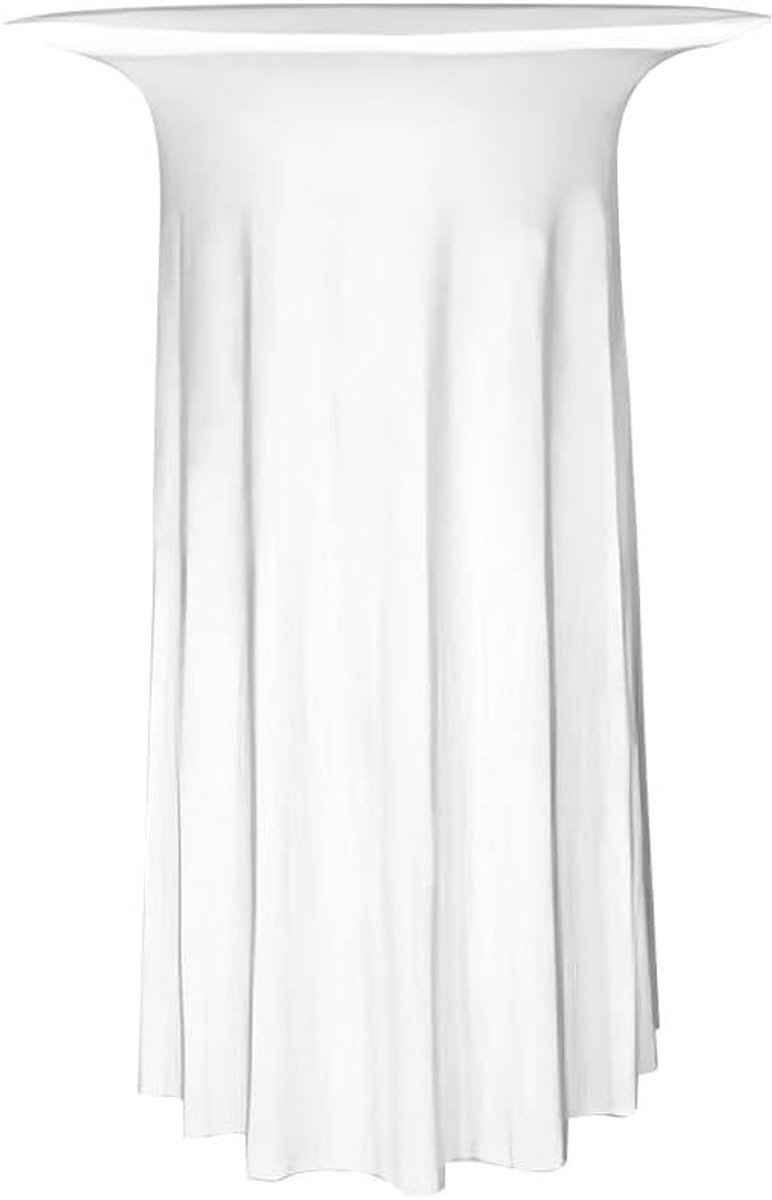 Statafelhoes - Hoes statafel - Feestelijke sfeer - Perfecte pasvorm - 60-65 cm - Wit
