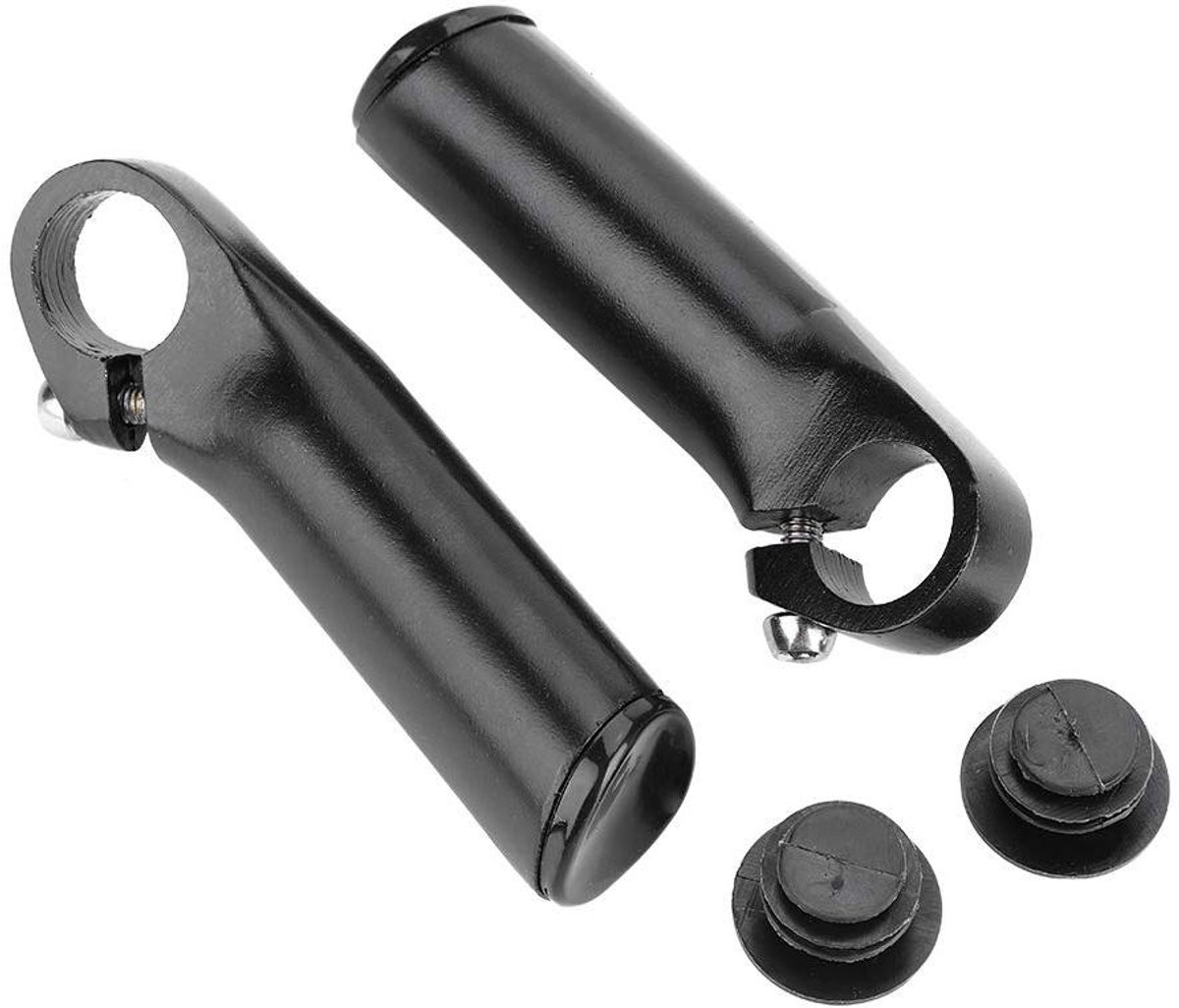 Fietsstuur Extender - Stuurbuis Verlenging - Extra Grip - Lichtgewicht Aluminium - 12.5 cm - Zwart
