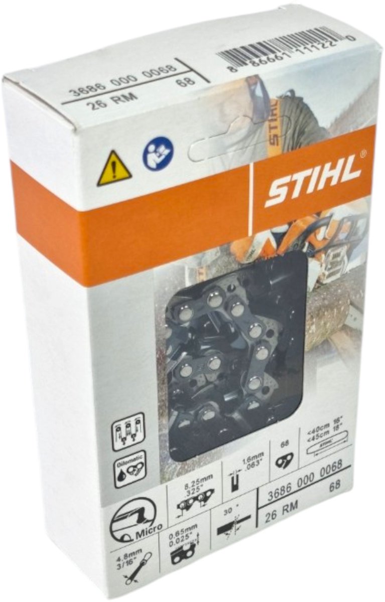 Stihl .325" Rapid Micro (RM) zaagketting 45 cm .325" 1,6 mm 68 TG ( 36860000068 )