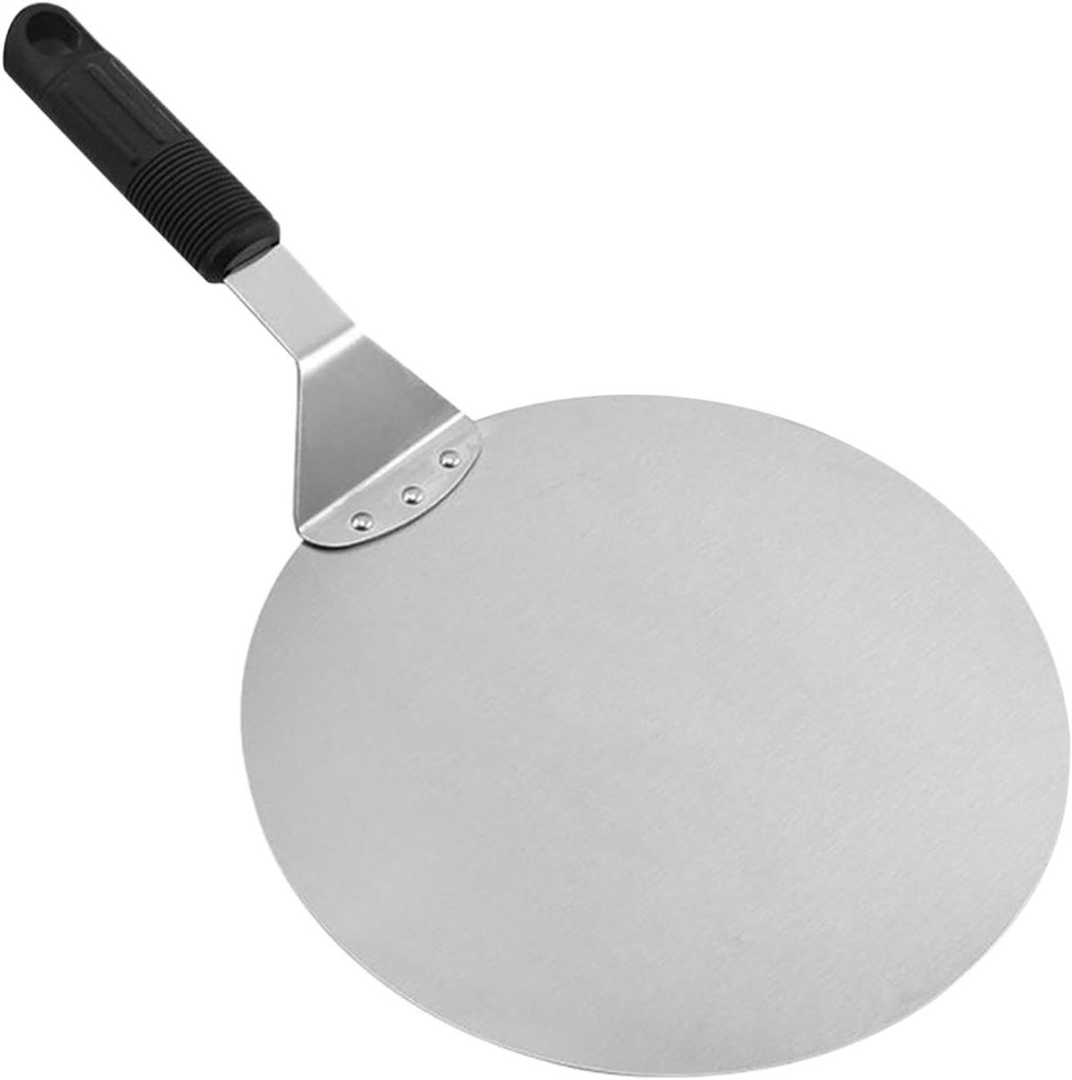 Pizzaschaal - Deeglifter Bakgerei - Brood Taart Bakken - Ergonomisch Handvat - 10 inch - Zilver